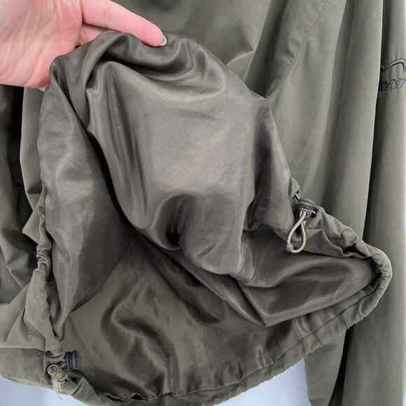 Cabela’s Women's Windcrest Jacket Size L Army Olive Green Pullover Lined - Picture 8 of 13